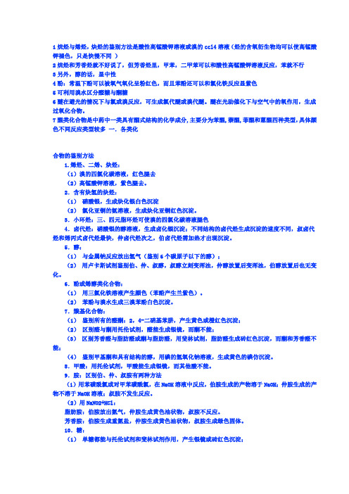 有机化合物鉴定与分离