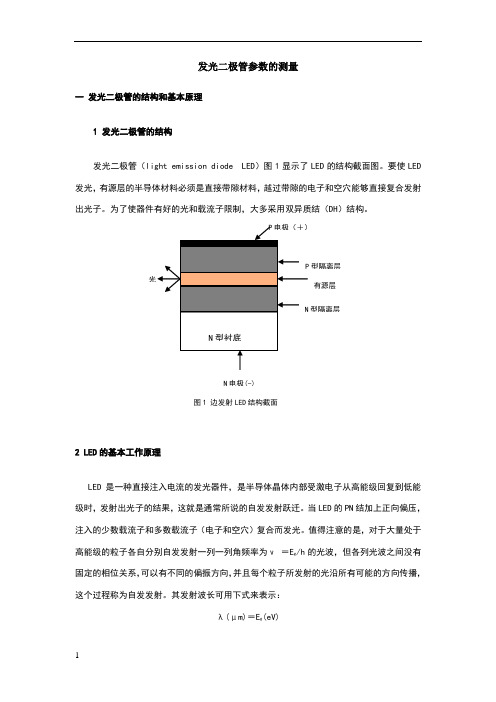 发光二极管的主要参数及测量方法