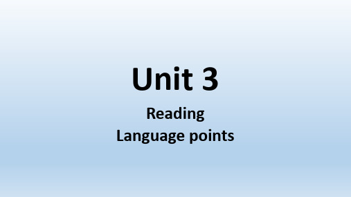 Unit3Reading2languagepoints课件高中英语牛津译林版(2020)