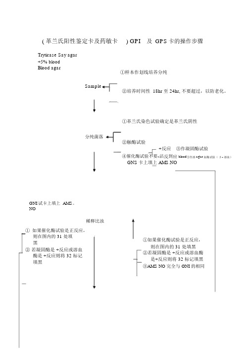 革兰氏阳性鉴定卡及药敏卡GPI及GPS卡的操作步骤