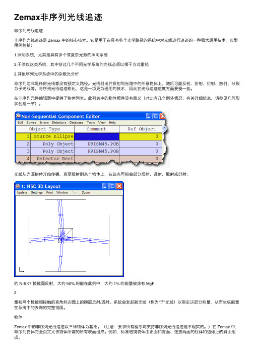 Zemax非序列光线追迹