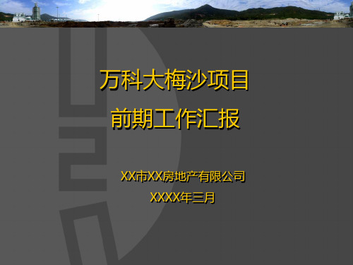 大梅沙用地分析及概念方案