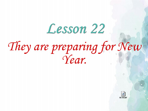 北师大版-英语-八上-Lesson 22 They are preparing for New Y