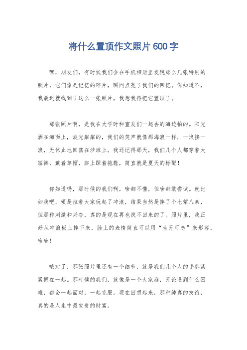 将什么置顶作文照片600字