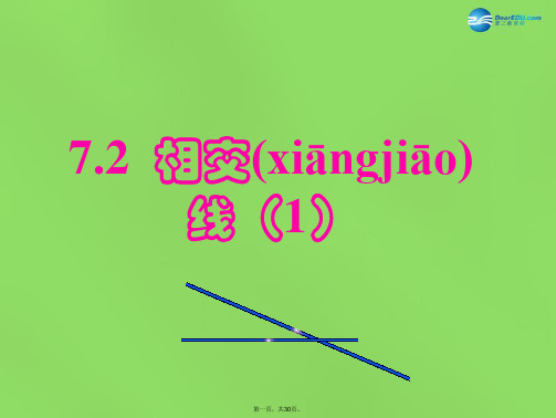 七年级数学下册 第七章 第2节《相交线》课件1 (新版)冀教版