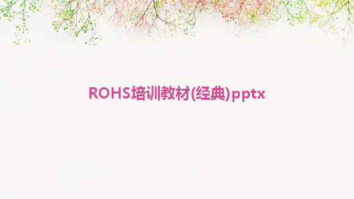 ROHS培训教材(经典)pptx