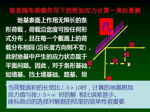 地基中的附加应力计算