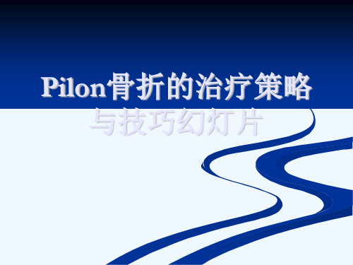 Pilon骨折的治疗策略与技巧幻灯片