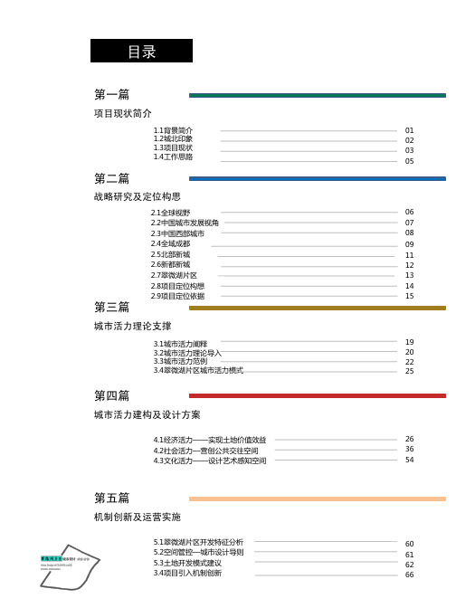 四川新都翠微湖片区城市设计说明62p