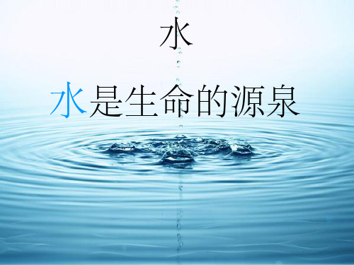 小学科学完整《水》ppt课件