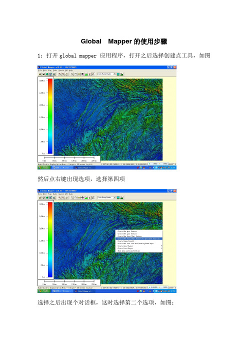 Global--Mapper的使用步骤Word版