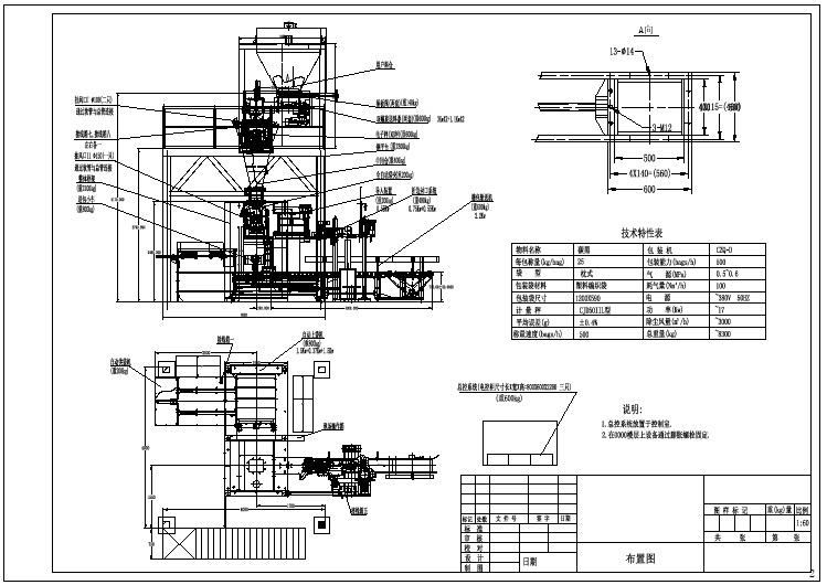 某包装机设备详细设计图