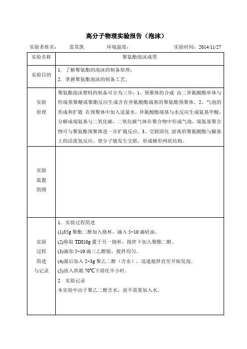 5 聚氨酯泡沫成型