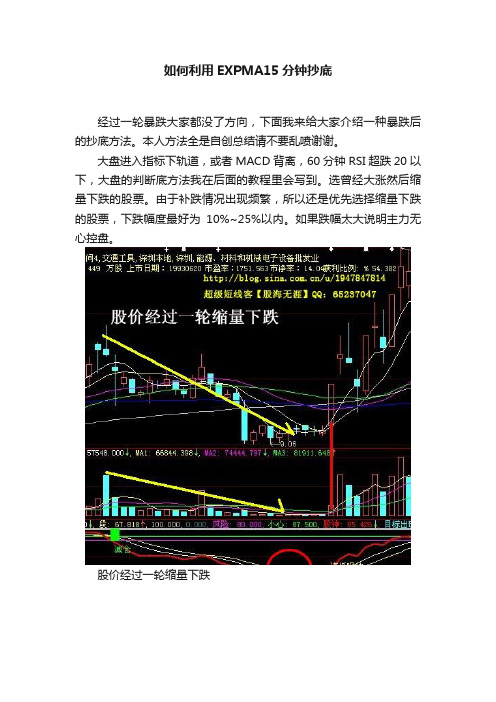 如何利用EXPMA15分钟抄底