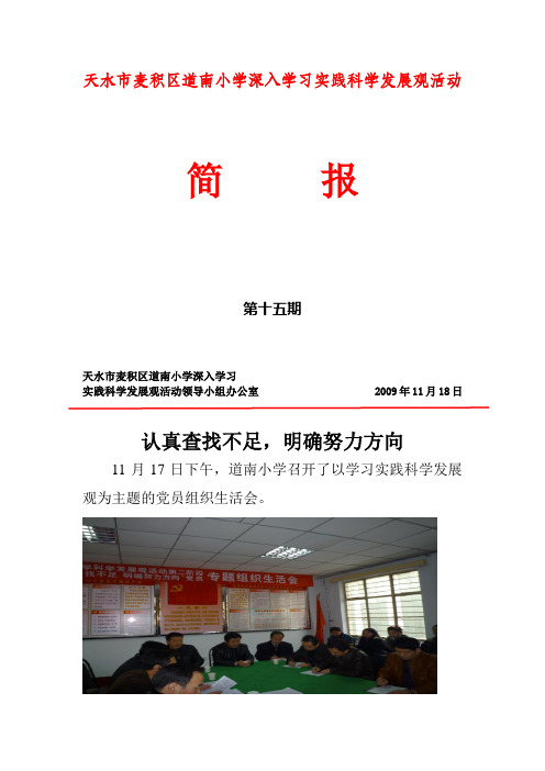 简报15期