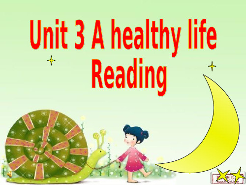 高中英语《Book6 Unit3 A healthy life》优质教学课件设计