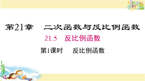 沪科版数学九年级上册   反比例函数