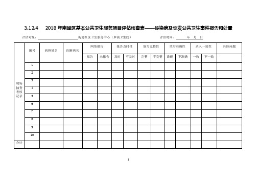 2.传染病报告核查表