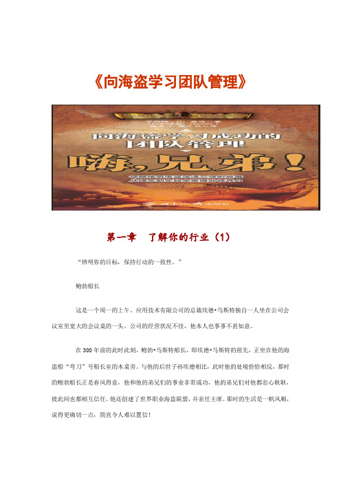 团队建设-向海盗学习成功的团队管理 62页 精品