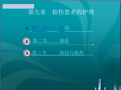 损伤患者的护理课件