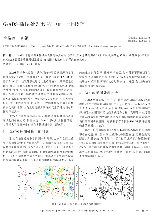 Grads插图处理过程中的一个技巧