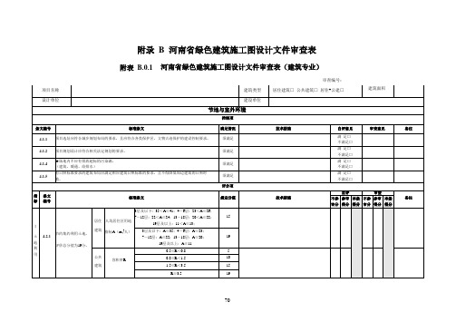 河南省审查技术要点-表格