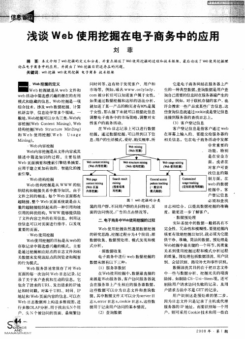 浅谈Web使用挖掘在电子商务中的应用