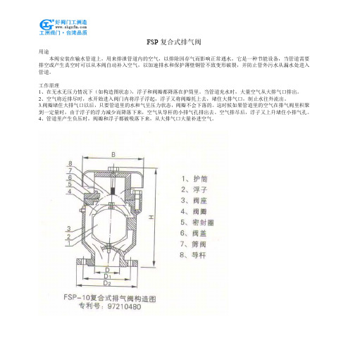 FSP复合式排气阀