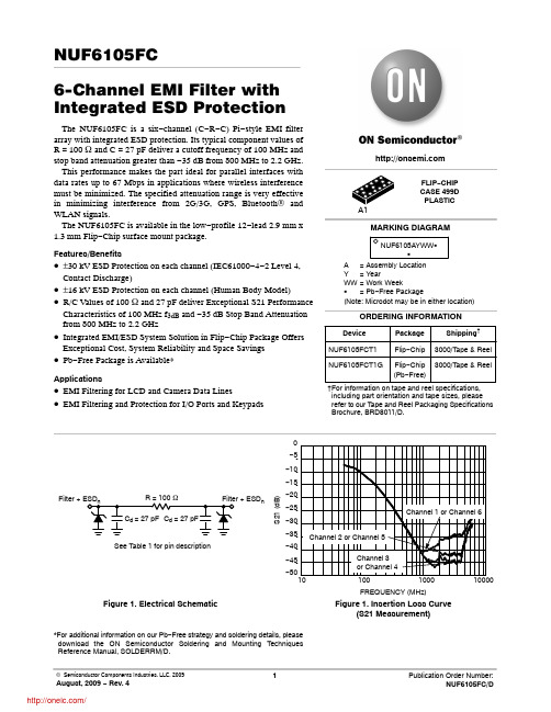 NUF6105FCT1G;NUF6105FCT1;中文规格书,Datasheet资料