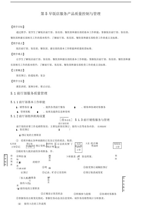 第章饭店服务产品质量控制与管理