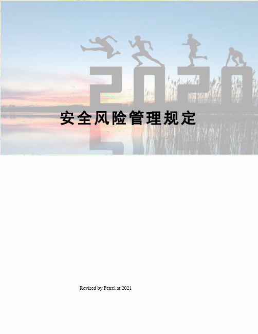 安全风险管理规定