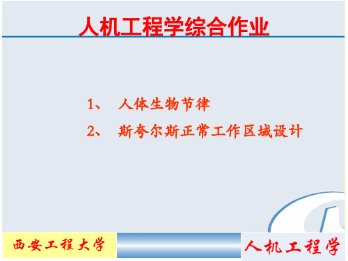 人机工程学 人机学综合作业