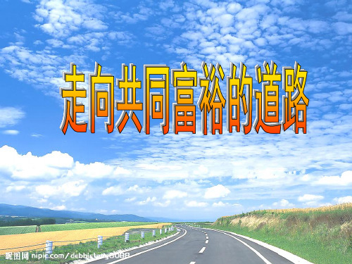 走向共同富裕的道路优质课件PPT