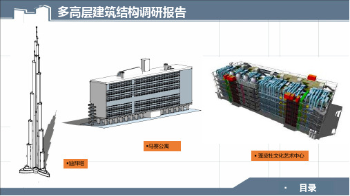 多高层居住建筑结构体系分析——迪拜塔-马赛公寓-蓬皮杜文化中心教程文件