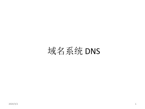 DNS与DNS安全PPT学习课件