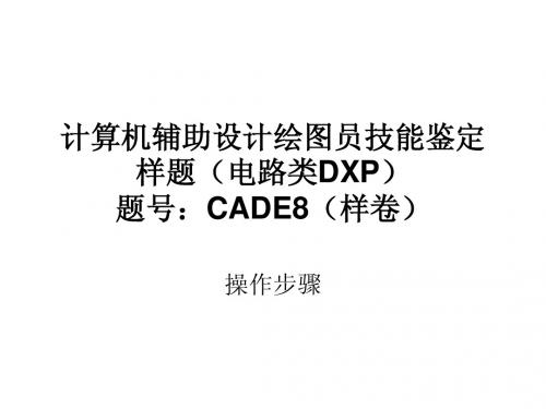 dxp2004中级考证操作图解