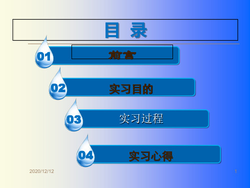 大学实习总结报告PPT教学课件