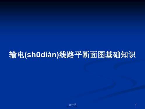 输电线路平断面图基础知识学习教案