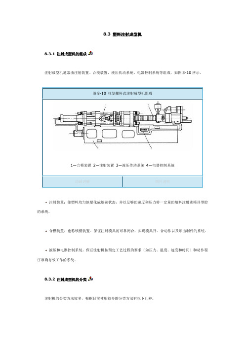 注塑机精要说明