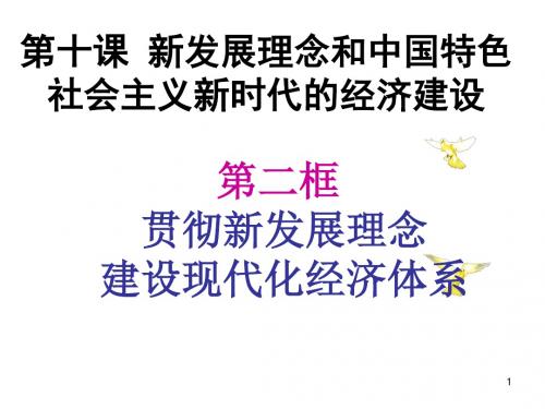 经济生活贯彻新发展理念建设现代化经济体系ppt课件