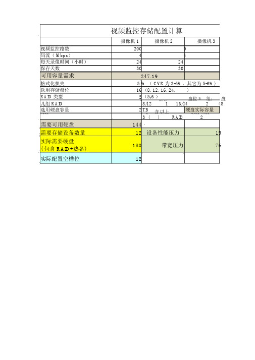 海康存储容量计算工具new