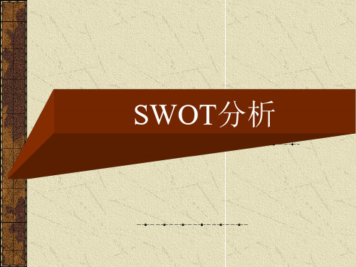 SWOT分析实例