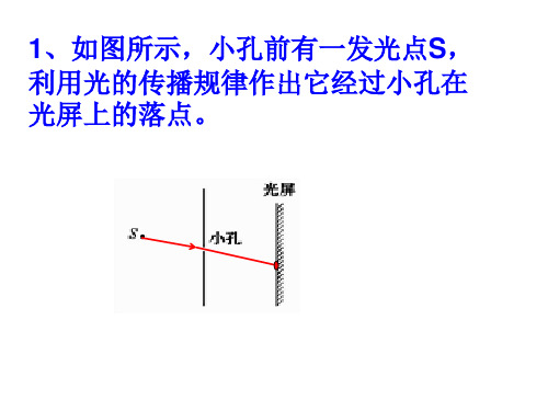 初中物理光的直线传播光的反射平面镜成像作图题总汇