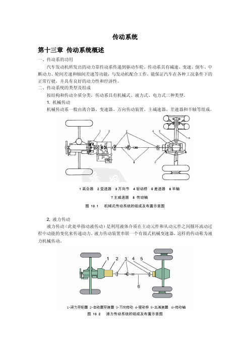 传动系统