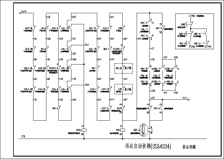 迅达自动扶梯安全回路