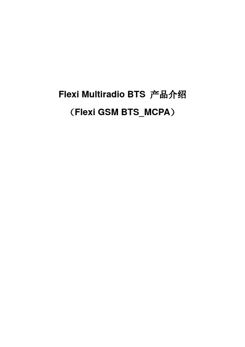 Flexi GSM BTS_MCPA 产品介绍