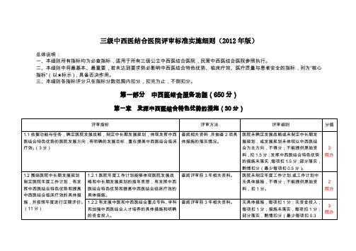 迎检版三级中西医结合医院(含分工)