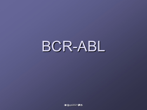 BCR-ABL概述件