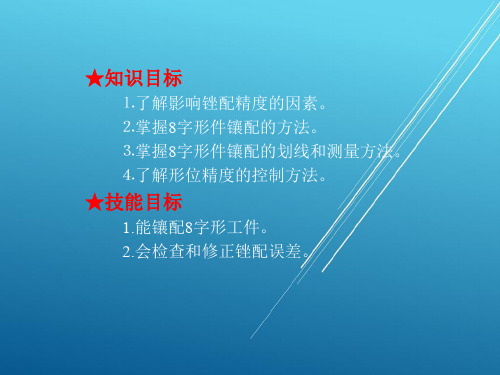 钳工实训与技能考核训练项目五  8字形件镶配