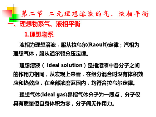 102  二元理想溶液的气液相平衡PPT课件